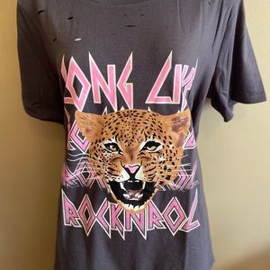 NWOT long live rock & roll top